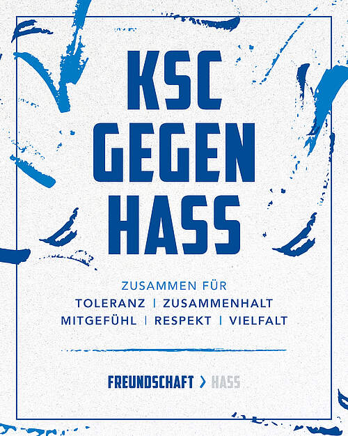 Grafik KSC gegen Hass
