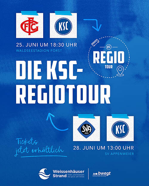 Die KSC-RegioTour 2025 mit Testspielen in Appenweier und Forst