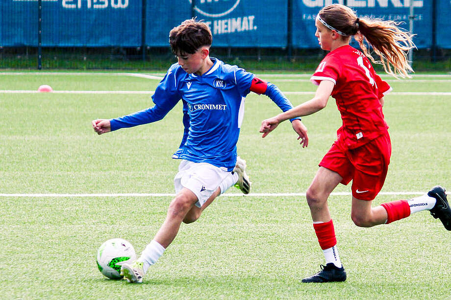 Spieler der U12 beim Spiel.