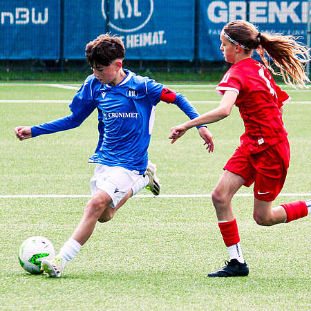 Spieler der U12 beim Spiel.