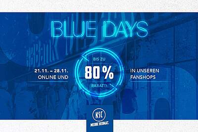 Bild mit den wichtigsten Informationen zu den Blue Days.