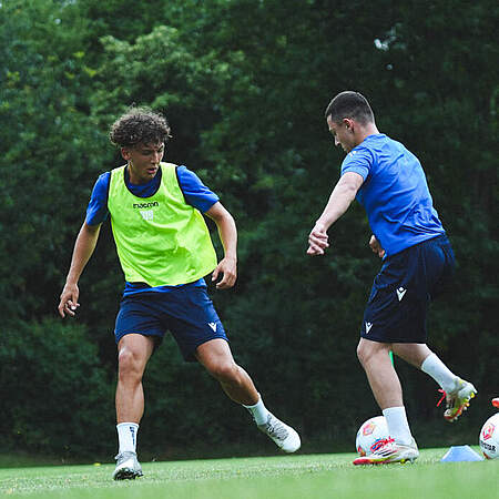 U19 beim Training.