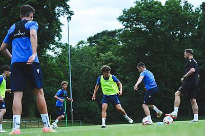 U19 beim Training.