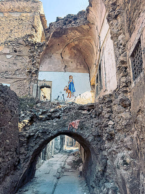 zerstörter Torbogen in Mosul