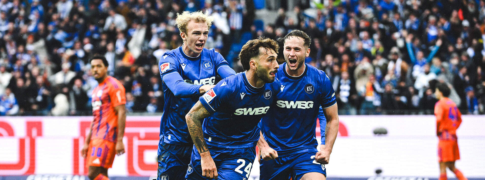 Fabian Schleusener beim Jubeln