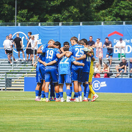 Die U23 vor dem Anpfiff
