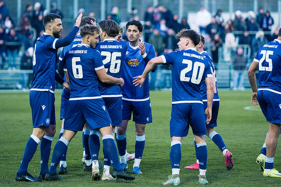 U23 bejubelt den Führungstreffer