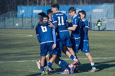 U19 beim Torjubel.