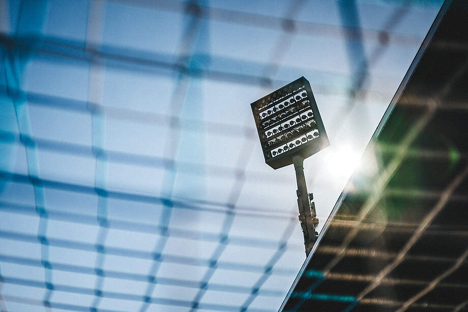 Flutlicht im Bochumer Stadion