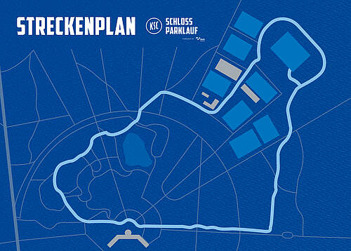 Strecke des Schlossparklaufs