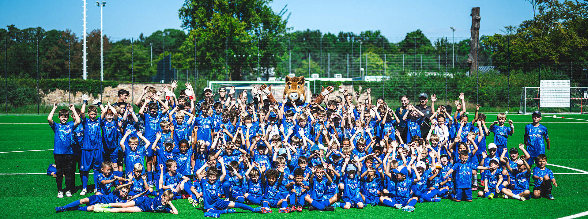 Begeisterte Kids beim Camp