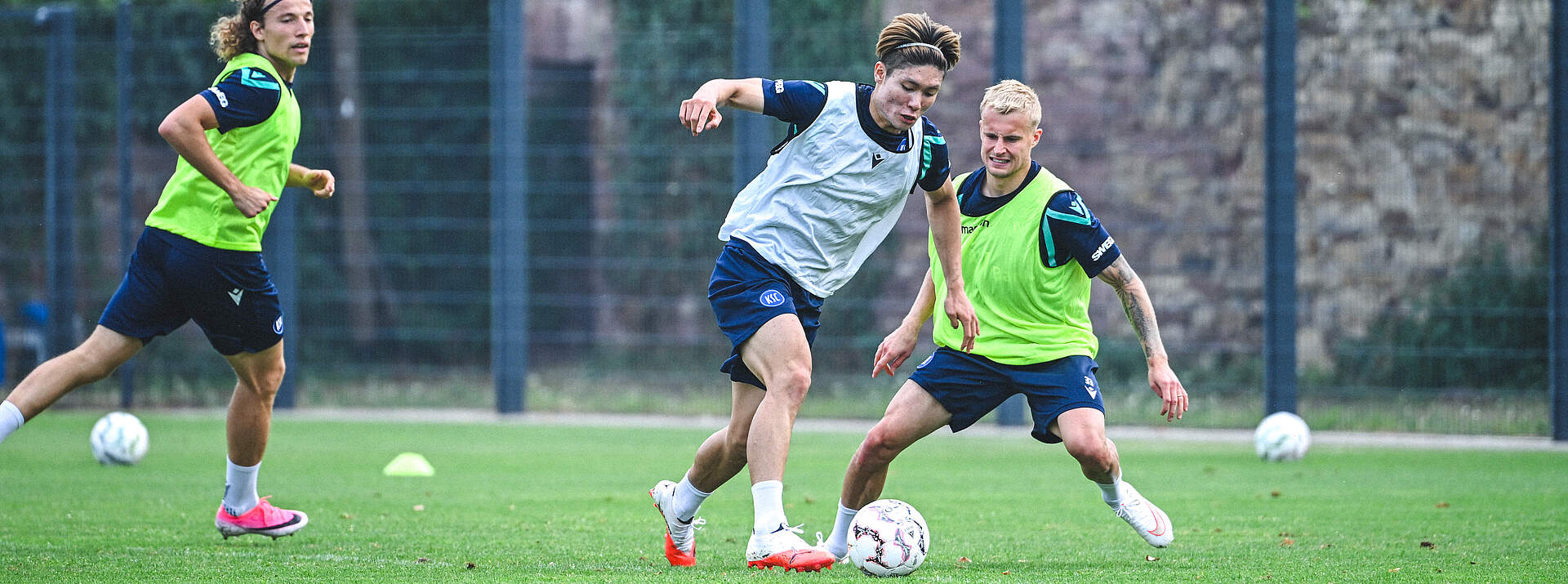 Fukuda und Bergh im Training