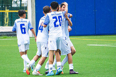 U14 beim Jubel in Basel.