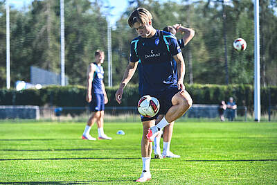 Fukuda im Training