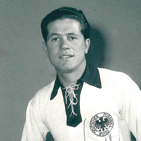 Max Schwall im DFB-Trikot