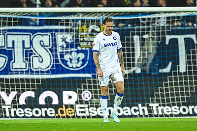 Franke sichtlich bedient nach einem Gegentreffer