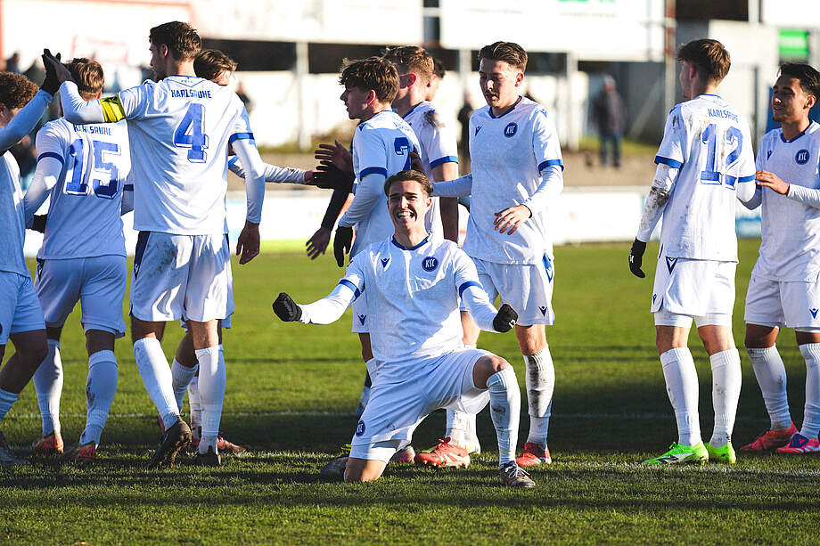 Ali-Eren Ersungur bejubelt das zwischenzeitliche 2:1